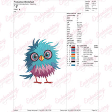 Unique Crazy Bird Embroidery Design