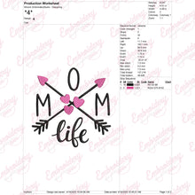 Mom Life Embroidery Design