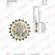 Beautiful Floral Mandala Embroidery Design