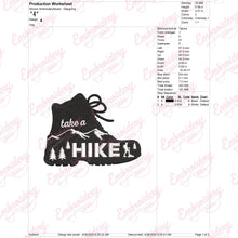 Take A Hike Hiking Embroidery Design