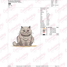 Ragdoll Cat Embroidery Design