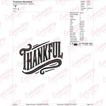 Thanksgiving Thankful Embroidery Design