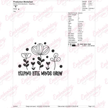 Helping Little Minds Grow Embroidery Design