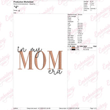 In My MOM Era Embroidery Design