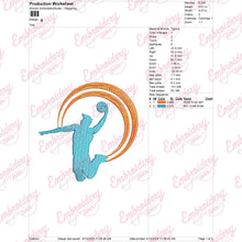 Basketball Hoop Embroidery Design