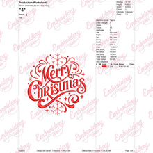Christmas Blessings Embroidery Design