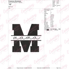 Mama Embroidery Design