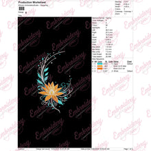 Night Bloom Embroidery Design