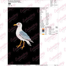 Seagull Bird Embroidery Design