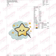 Cute Stars Embroidery Design