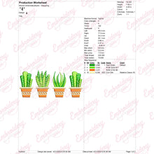 Gardening Botanical Plants Embroidery Design