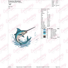 Marline Fish Embroidery Design