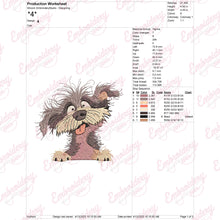 Crazy Playful Dog Machine Embroidery Design