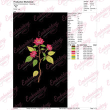 Rose Flower Embroidery Design