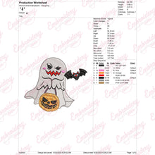 Halloween Spooky Embroidery Design