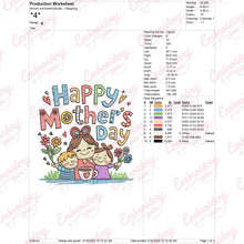 Happy Mother's Day Embroidery Design