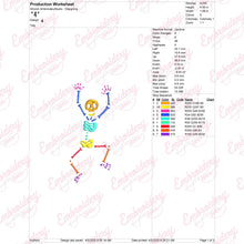 Funny Dancing Skeleton Embroidery Design