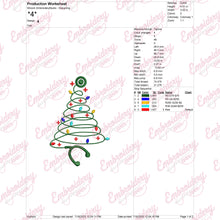 Healthcare Christmas Light Embroidery Design