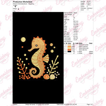 Seahorse Machine Embroidery Design