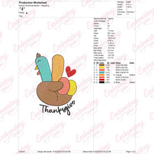 Peaceful Thanksgiving Turkey Embroidery Design