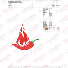 Rad Chilli Embroidery Design
