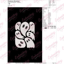 Halloween Ghosts Set Embroidery Design