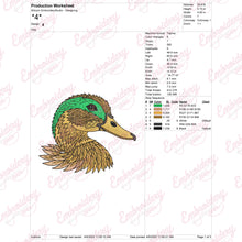 Duck Face Embroidery Design