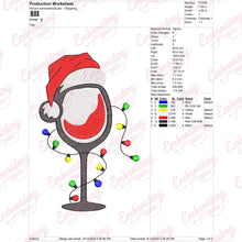Cheers To Christmas Embroidery Design