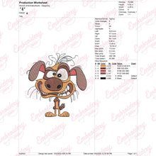 Cute & Crazy Dog Embroidery Design