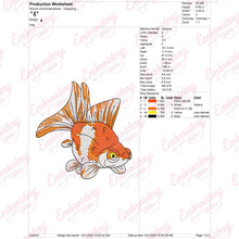 Goldfish Embroidery Design