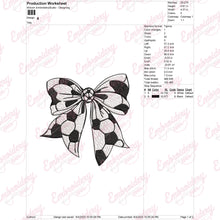 Soccer Coquette Bow Embroidery Design