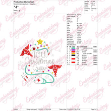 ICU Christmas Crew Embroidery Design
