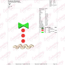 Gingerbread Man Attire Christmas Embroidery Design