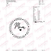 Cute Mom Embroidery Design