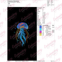 Jellyfish Machine Embroidery Design