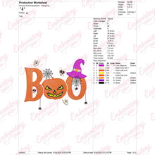 Boo Halloween Embroidery Design
