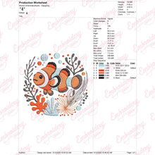 Tropical Fish Circle Machine Embroidery Design