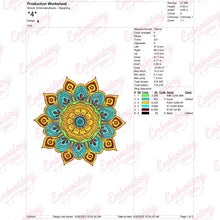 Decorative Mandala Embroidery Design