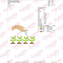 Gardening Embroidery Design