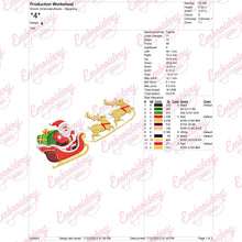 Christmas Sleigh Ride Embroidery Design