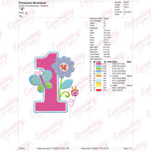 1st Birthday Embroidery Design For Kids