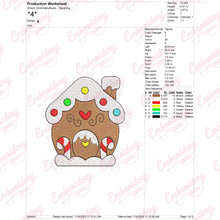 Christmas Gingerbread House Delight Embroidery Design