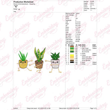 Funny Houseplant Embroidery Design