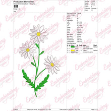 Marvelous Daisy Flower Embroidery Design