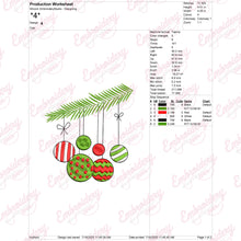 Christmas Decorations Embroidery Design