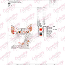 Cute Pussy Cat Embroidery Design