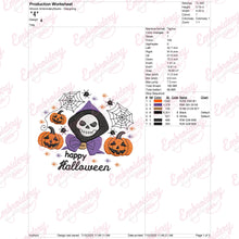 Happy Halloween Spooky Machine Embroidery Design