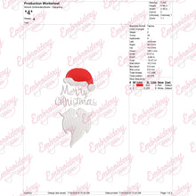 Merry Christmas Santa Embroidery Design