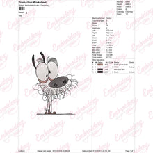 Funny Crazy Dog Embroidery Design