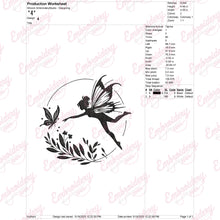 Flower Fairy Embroidery Design